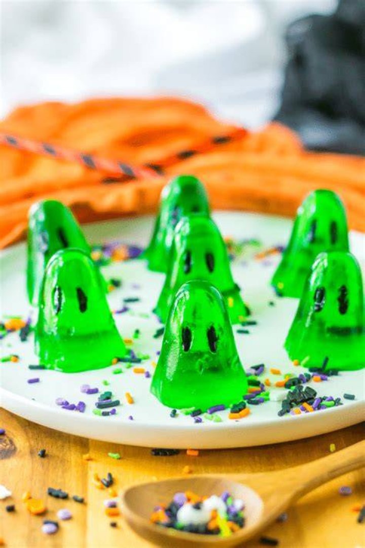 Ghost Topped Jello Recipe | Celebrating Holidays