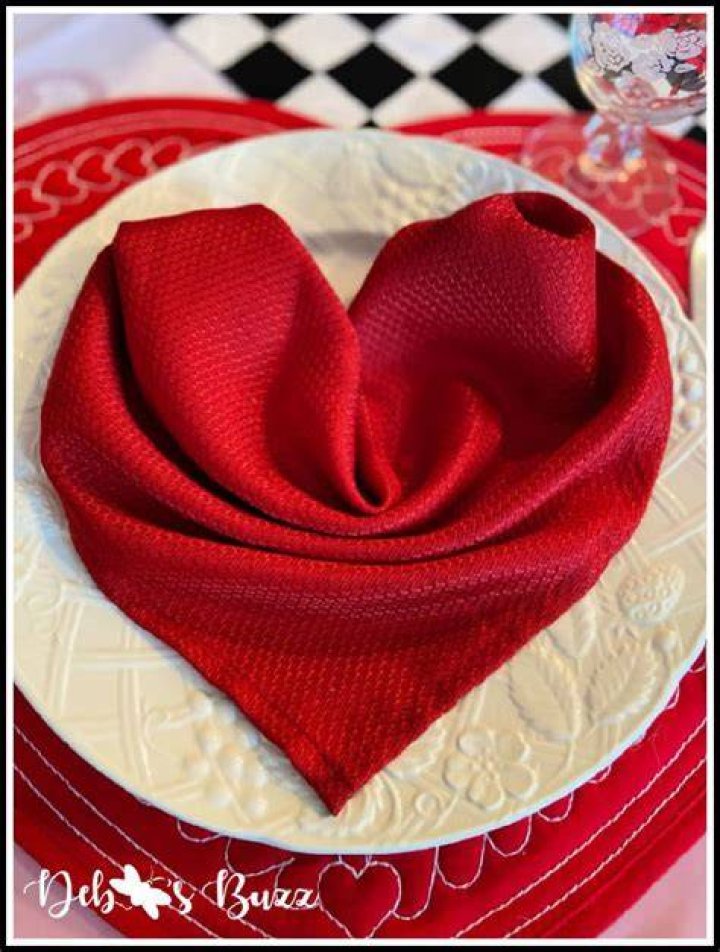 Valentine’s Day Heart Shaped Napkin